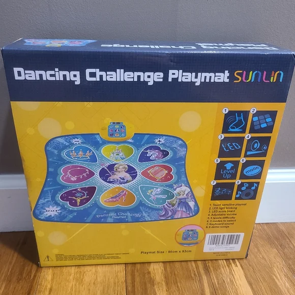 💃 🕺 New! Dancing Challenge Playmat Ages 3-10 - Picture 2 of 2